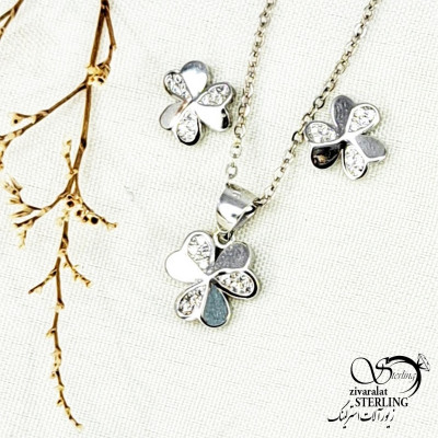 نیمست گلبرگ نقره 925 عیار کد 11978