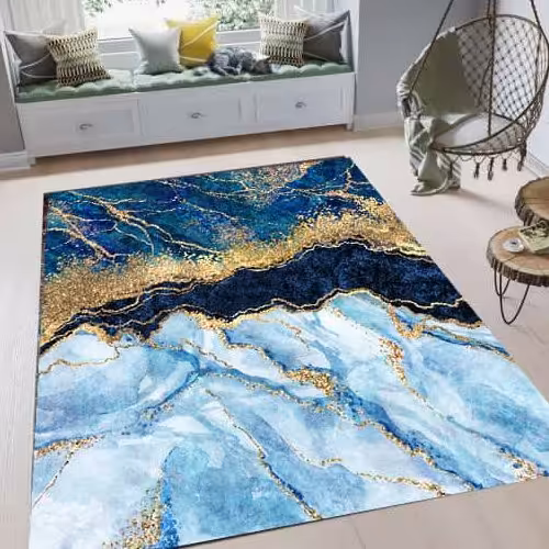 فرشینه مخمل زیره استپ دار با بهترین کیفیت  قابل شستشو وثبات رنگ تضمینی کد041