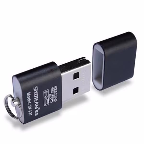 کارت خوان تک کاره سایوتیم USB2.0 مدل SY-T18SIYOTEAM SY-T18 USB 2.0 Micro SD Card Reader