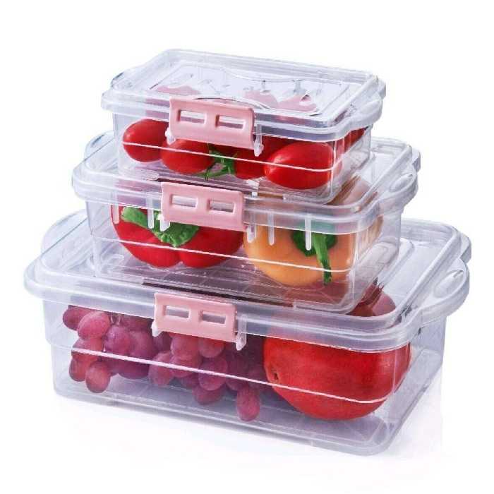 ظروف   فریزر ی قفل دار  4تایی