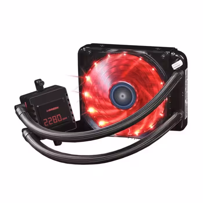 خنک کننده پردازنده گرین مدل Glacier GLC120-Evo به همراه براکت LGA 1700(فروش فقط با سیستم کامل)