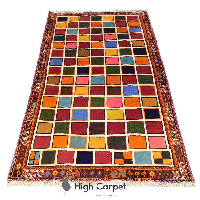 فرش دستبافت 2 متری بافت عشایر شیراز کد 4007