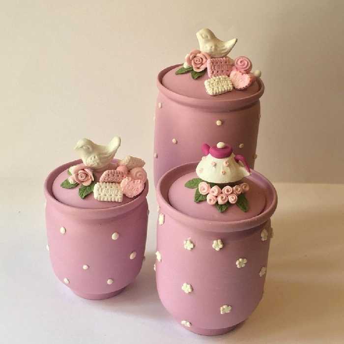 ست بانکه سرامیکی فانتزی مدل دینا  بنفش