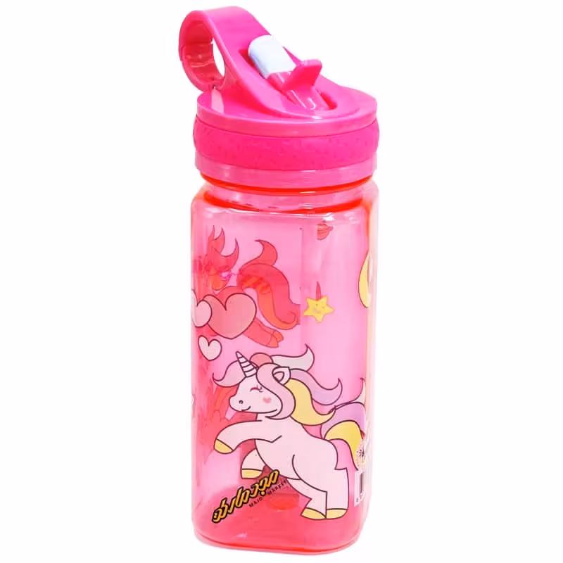 قمقمه 8841 طرح تک شاخ صورتی لیدر