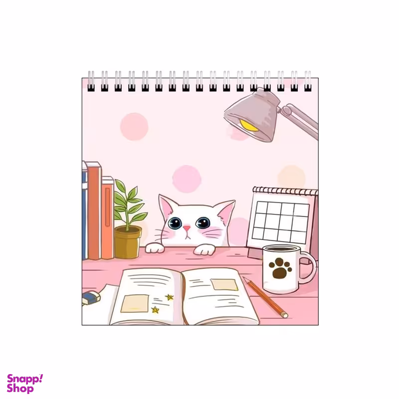 دفتر طراحی بامبیلیپ طرح گربه اهل مطالعه کد 7630302