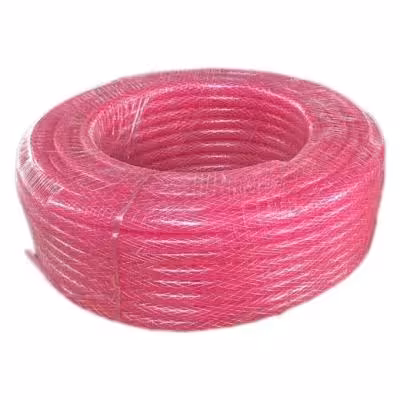 شلنگ آب نخ دار سایز 1/2 شفاف دو لایه