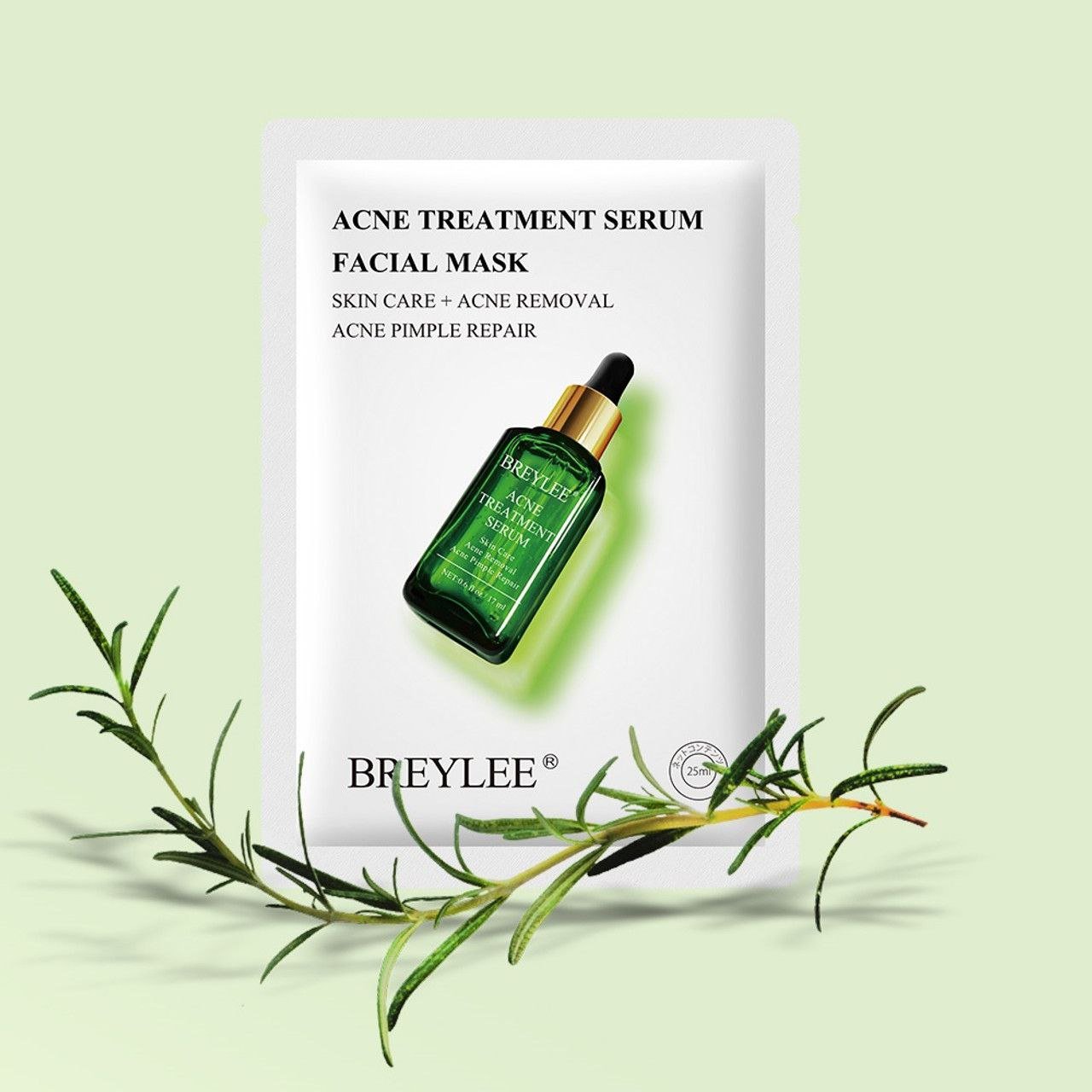 ماسک ورقه ای صورت سرم ضدجوش و آکنه چای سبز بریلی 