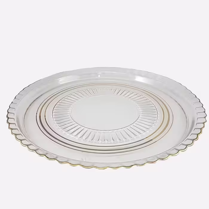 سینی سه خط طلا خارجی