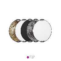 رفلکتور عکاسی پنج کاره 110 سانت دسته دار