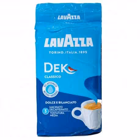 پودر قهوه لاوازا 250 گرمی مدل Dek Classico
