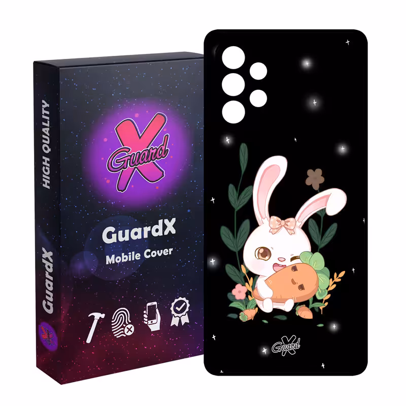 کاور گارد ایکس طرح خرگوش مدل Glass10309 مناسب برای گوشی موبایل سامسونگ Galaxy A53