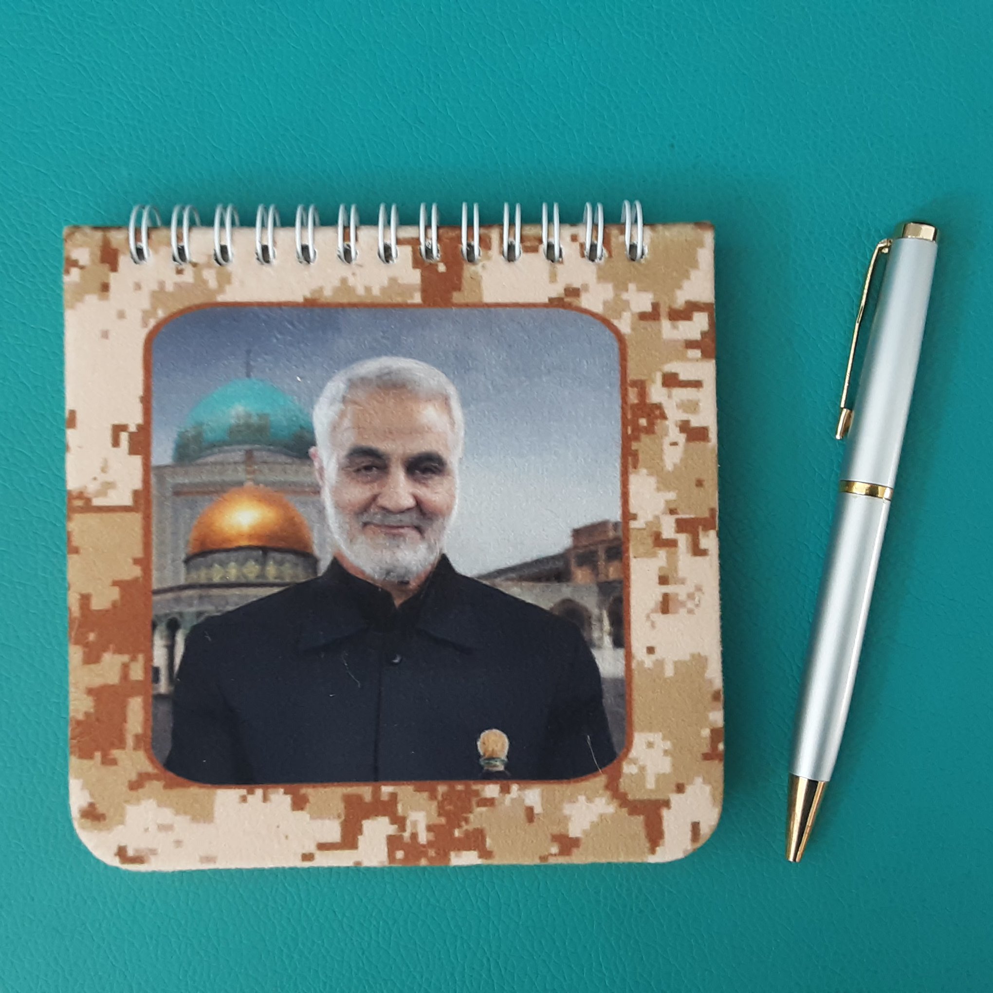 دفترچه یادداشت جلد مخمل طرح عکس شهدا