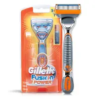خود تراش مردانه ژیلت مدل  لرزش دار Fusion Power با یک تیغ پنج لب