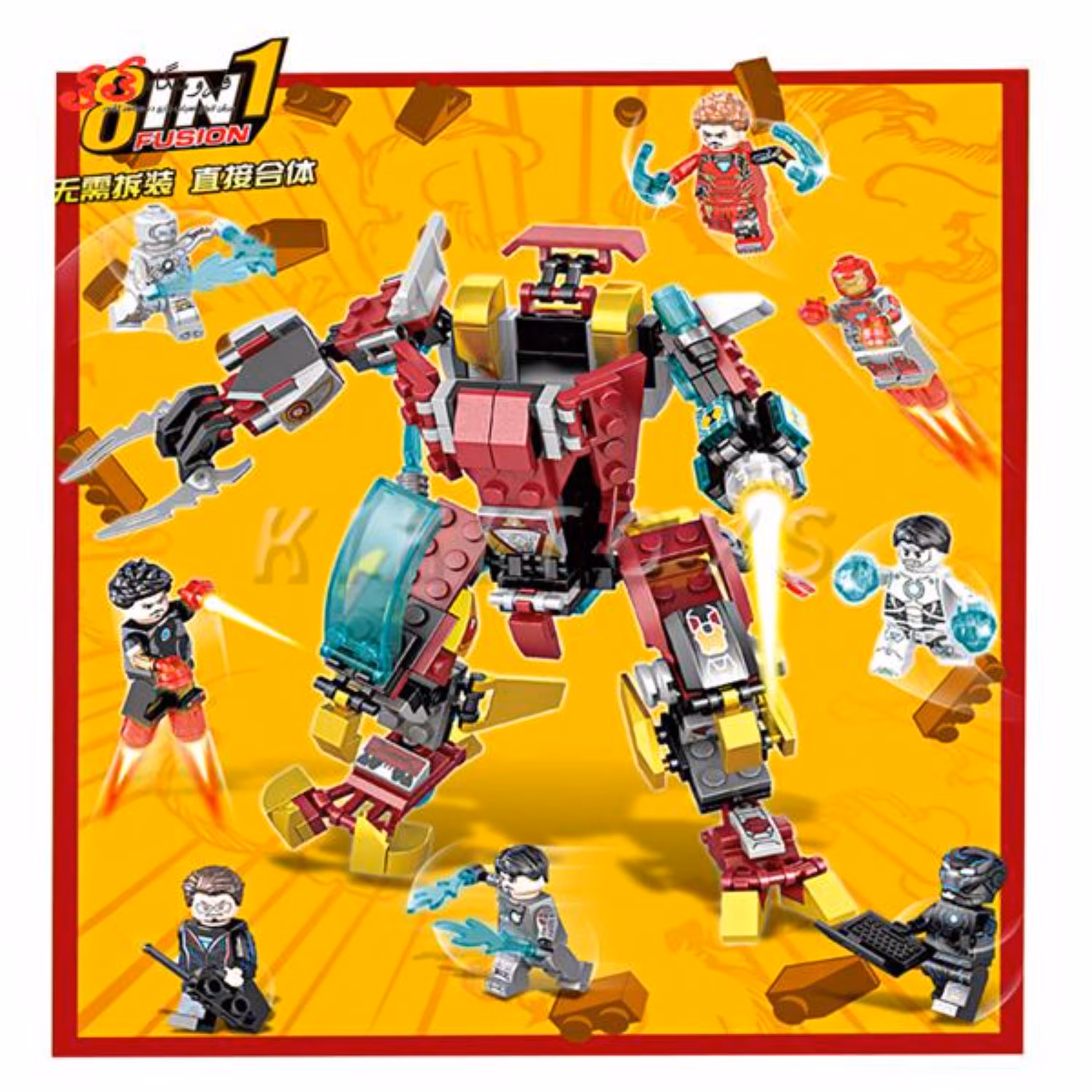 لگو مینی فیگور  ایرونمن و تونی استارک  LEGO IRON MAN SY1182