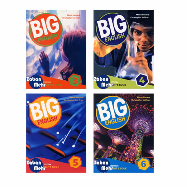 کتاب Big English اثر جمعی از نویسندگان انتشارات زبان مهر جلد 3 تا 6