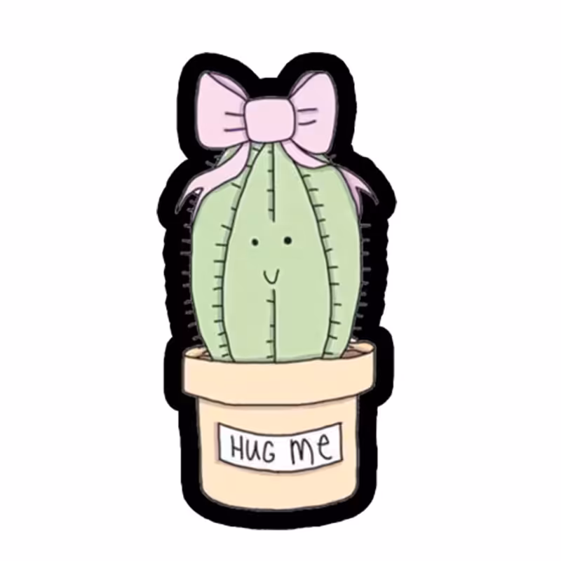 استیکر تزئینی موبایل طرح کاکتوس کد 2255