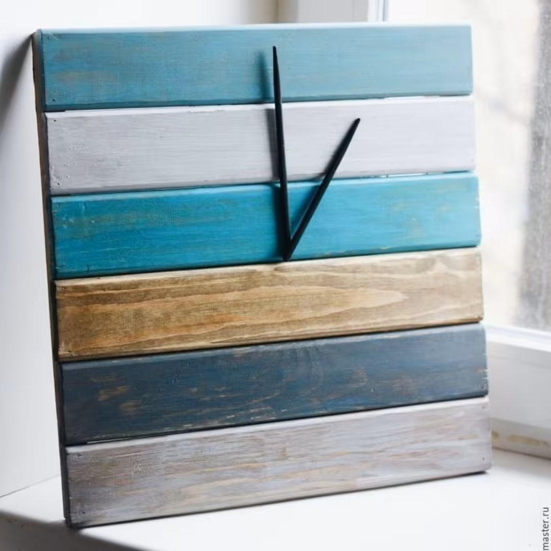 ساعت دیواری ، ساعت دیواری چوبی با موتور آرام گرد و بی صدا