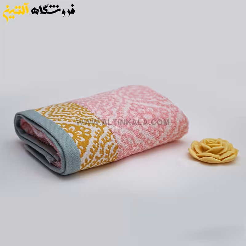 حوله دستی برق لامع مدل ایپک صورتی 40×80