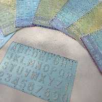 خط کش  حروف انگلیسی