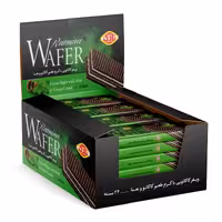 ویفر کاکائو با کرم طعم کاکائو و نعنا مجموعه 24 عددی محصولی از نادی (کلبه برتر)