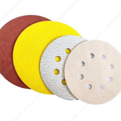 کاغذ سنباده گرد پشت کرکی قطر 150 میلی متر مش 120 مدل p120