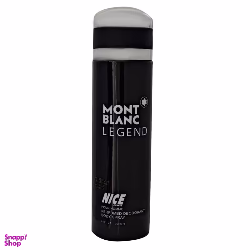 بادی اسپلش مردانه نایس پاپت مدل Mont Blac Legend حجم 200 میلی لیتر