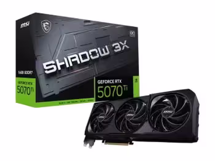 کارت گرافیک ام اس آی مدل GeForce RTX 5070 Ti 16G SHADOW 3X OC