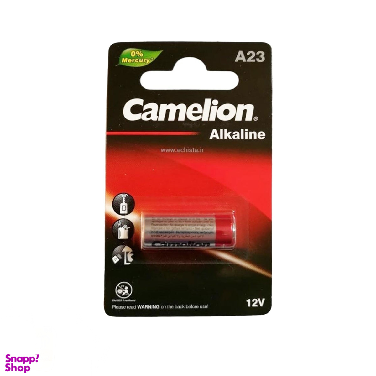 باتری ریموت آلکالاین کملیون مدل A23 کد 0059