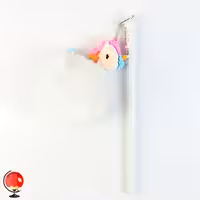 روان نویس فانتزی اسب تک شاخ سفید  کد 2987