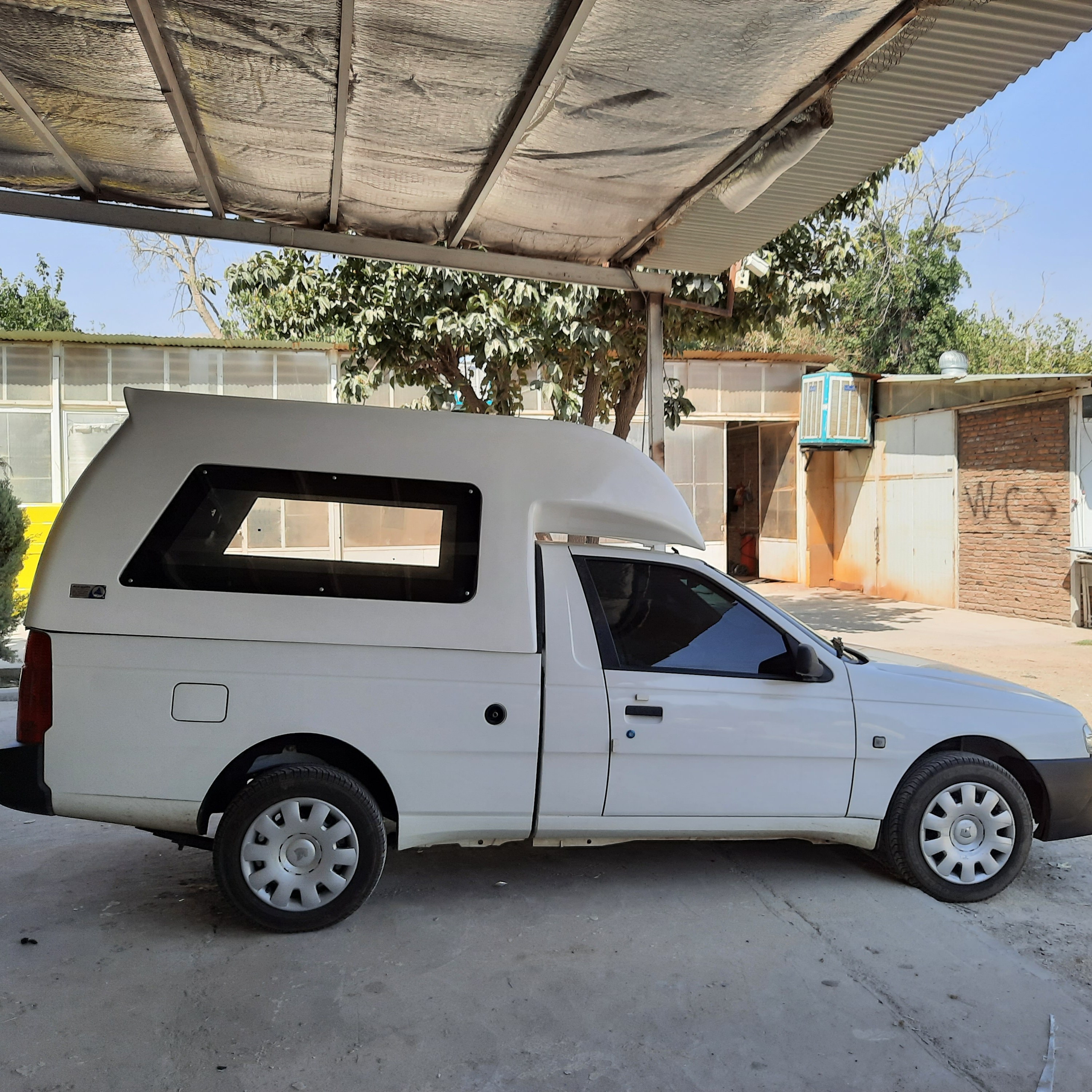 کابین اتاق فایبرگلاس مسقف وانت آریسان ارتفاع 130