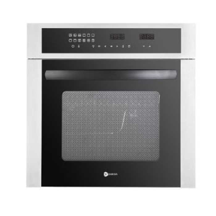 فر توکار برقی مدل DF4101-65 لتکا استیل شیشه مشکی درسا