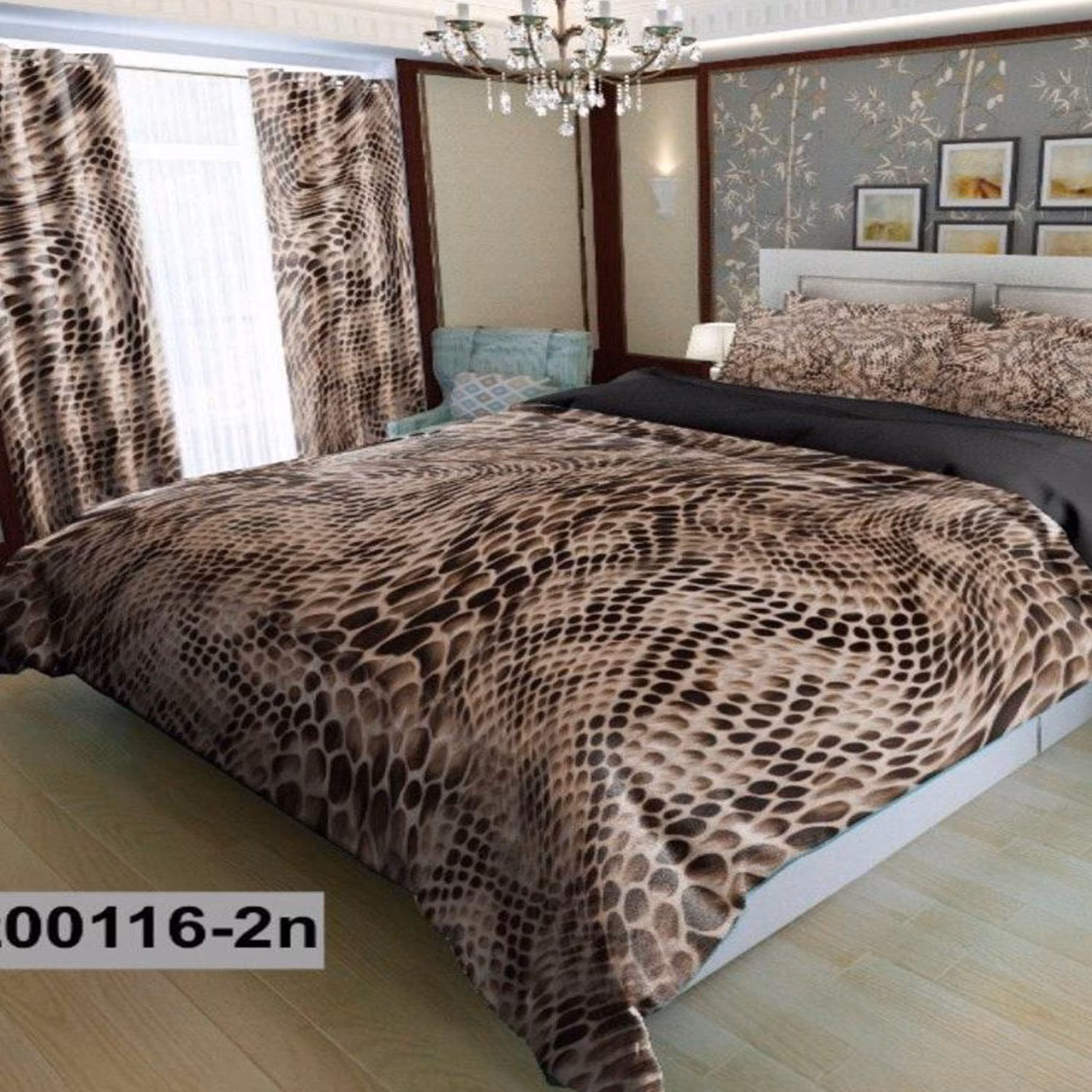 سرویس روتختی 2 نفره تنسل چاپی برندترک لند(Turk Land) z 116