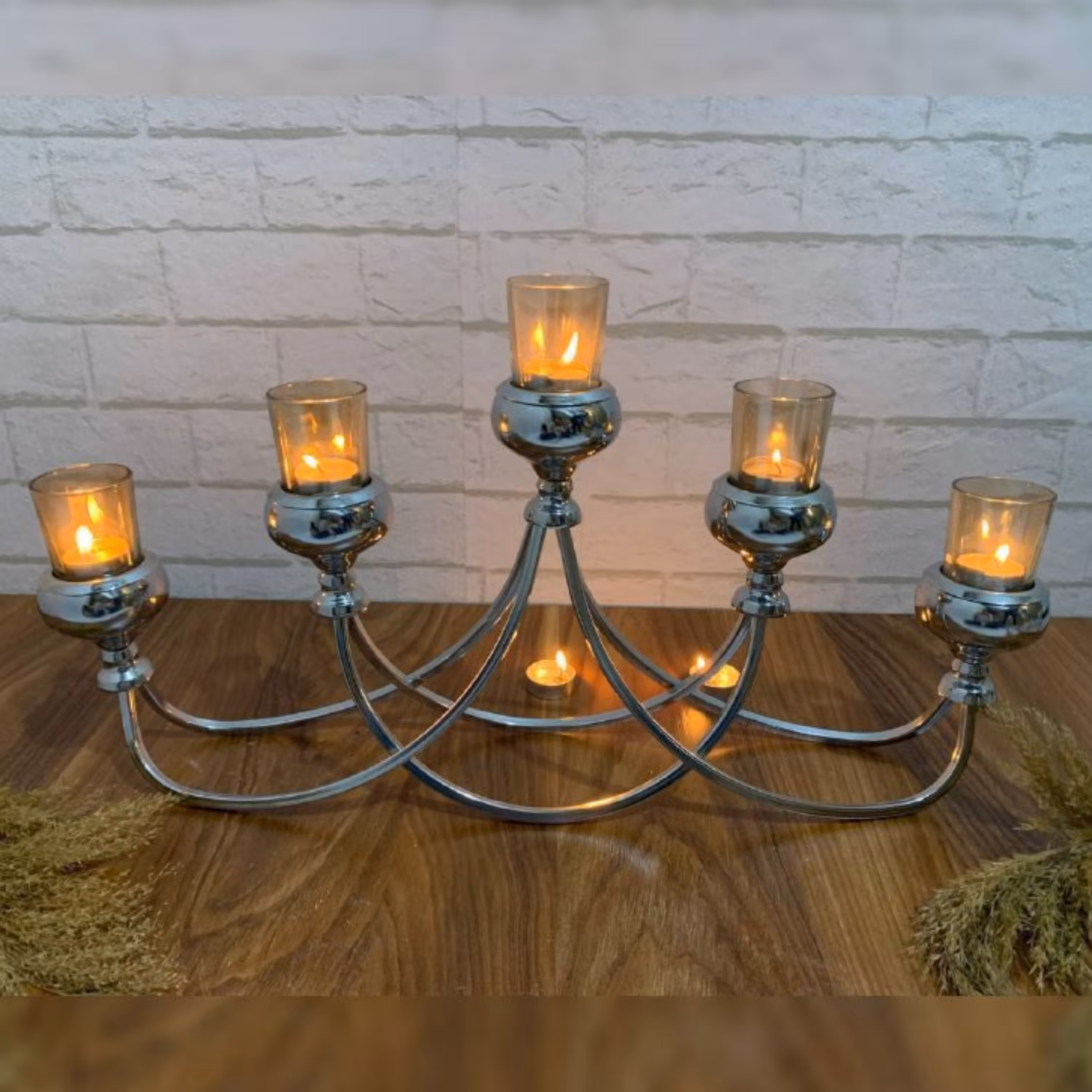 جاشمعی شمعدان هرمی 5 شعله