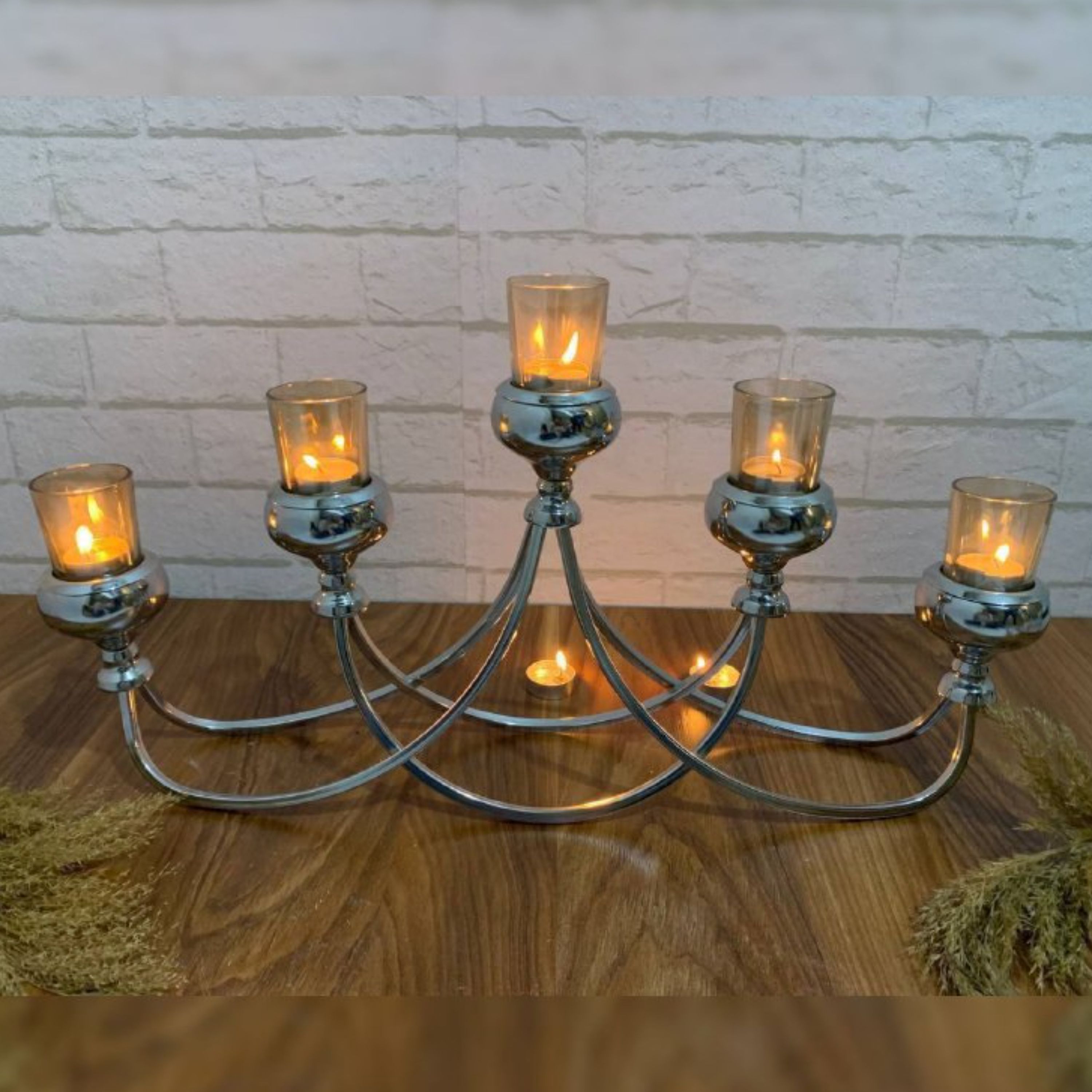 جاشمعی شمعدان هرمی 5 شعله