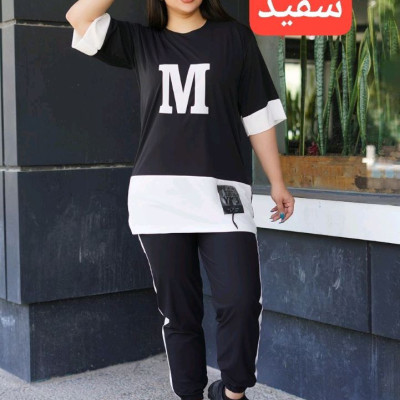 تونیک شلوار کرپ پلاس طرح M