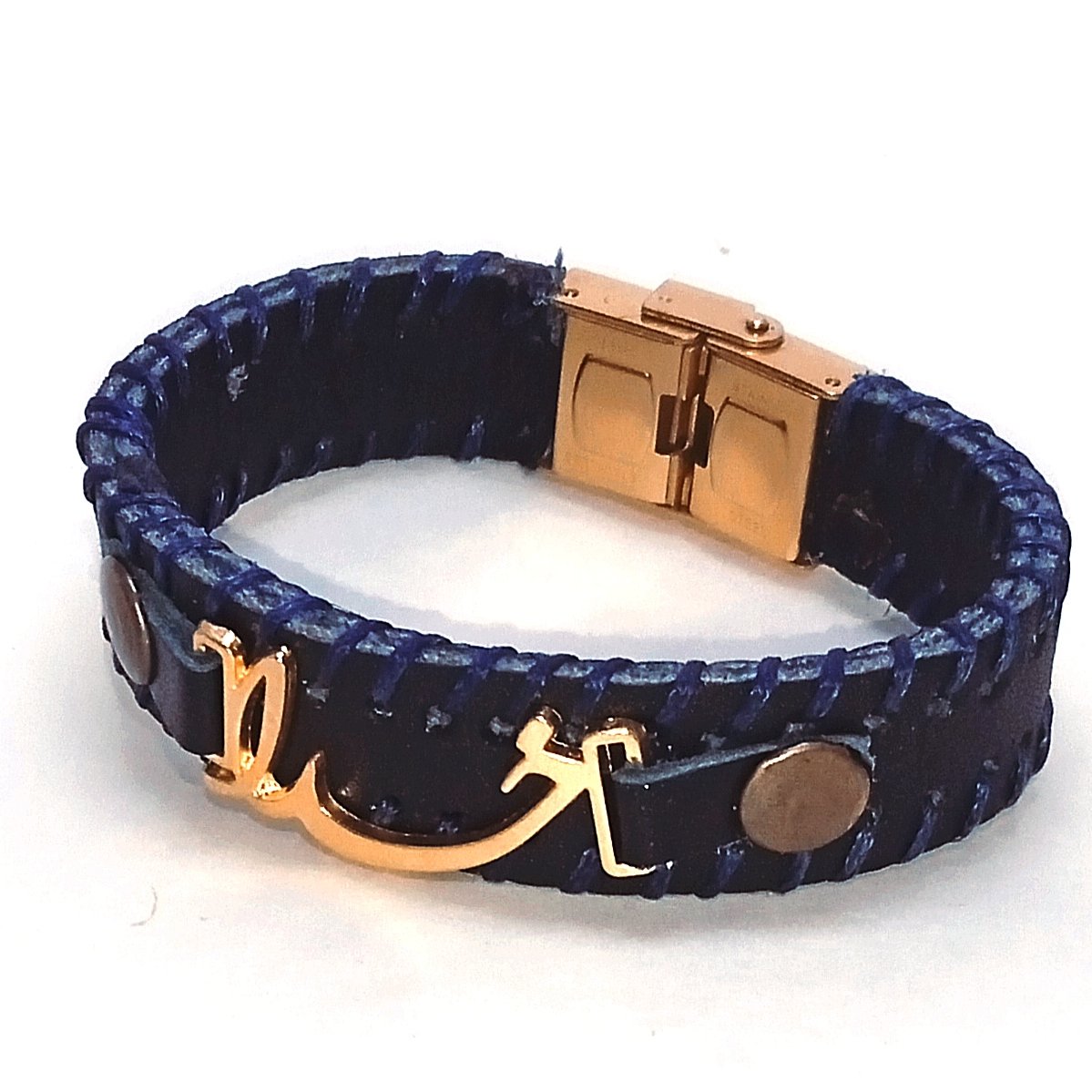 دستبند با چرم طبیعی