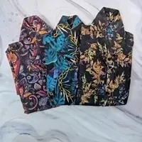 پیراهن  آستین بلند هاوایی قرمز ZARA