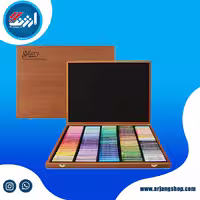 پاستل گچی گالریا 120 رنگ جعبه چوبی