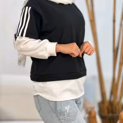 هودی سه خط دورس سه نخ داخل داخل کرک