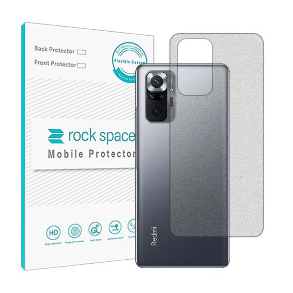 گلس محافظ پشت گوشی شیائومی Redmi Note 10 Pro Max مدل نانو هیدروژل مات برند راک اسپیس کد 14654S