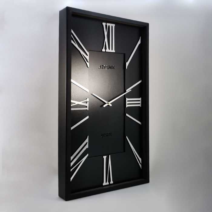 ساعت دیواری آرتمیس مدل 2028 مشکی(زه مشکی و صفحه مشکی) و اعداد سیلور(نقره)