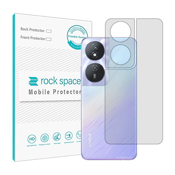 گلس محافظ پشت گوشی آنر Play 50 Plus مدل نانو هیدروژل شفاف برند راک اسپیس کد S