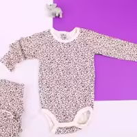 بادی آستین بلند دخترانه گل ریز اورجینال بزند h&m