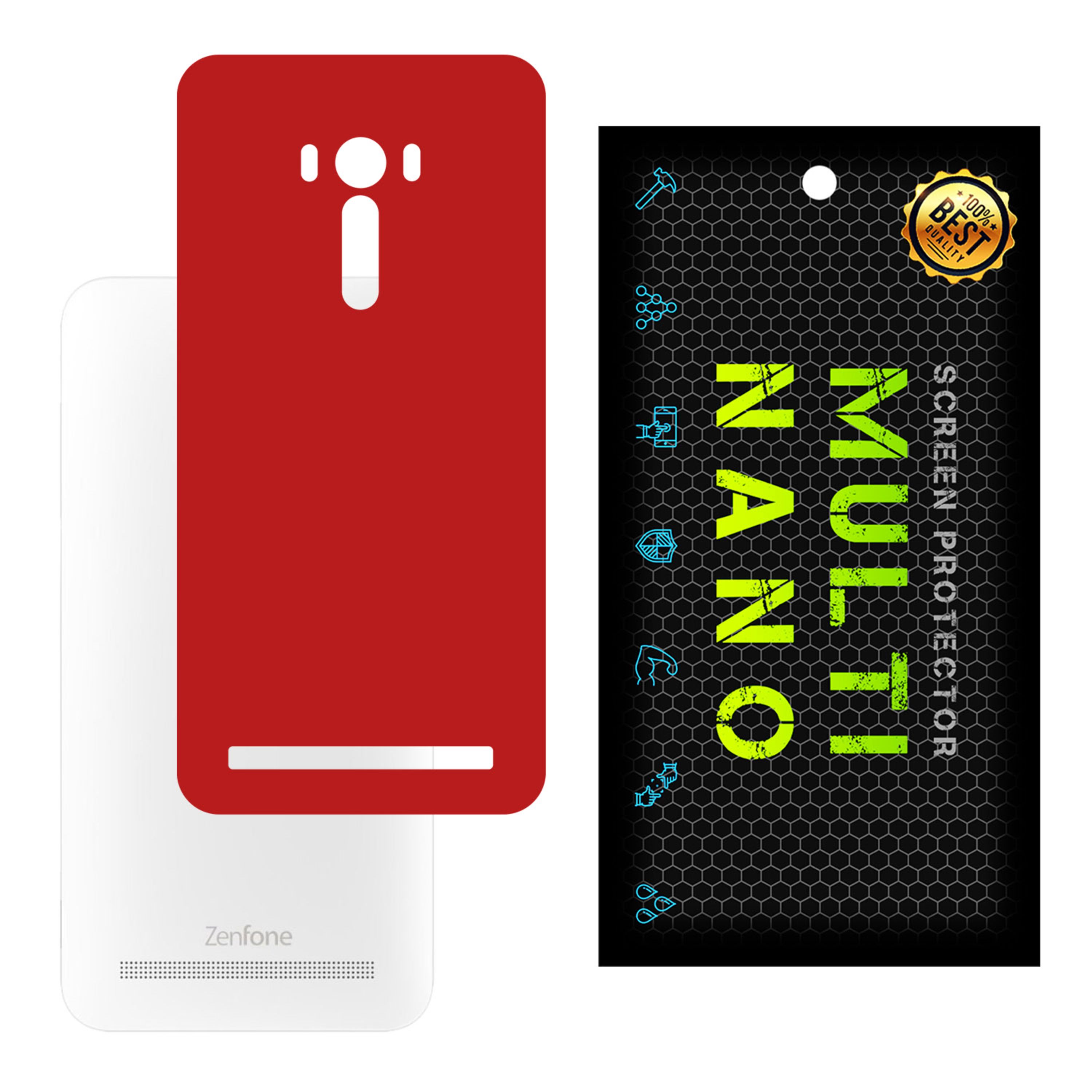 برچسب پوششی MultiNano مدل X-F1M-Red برای پشت موبایل ایسوس Zenfone Selfie