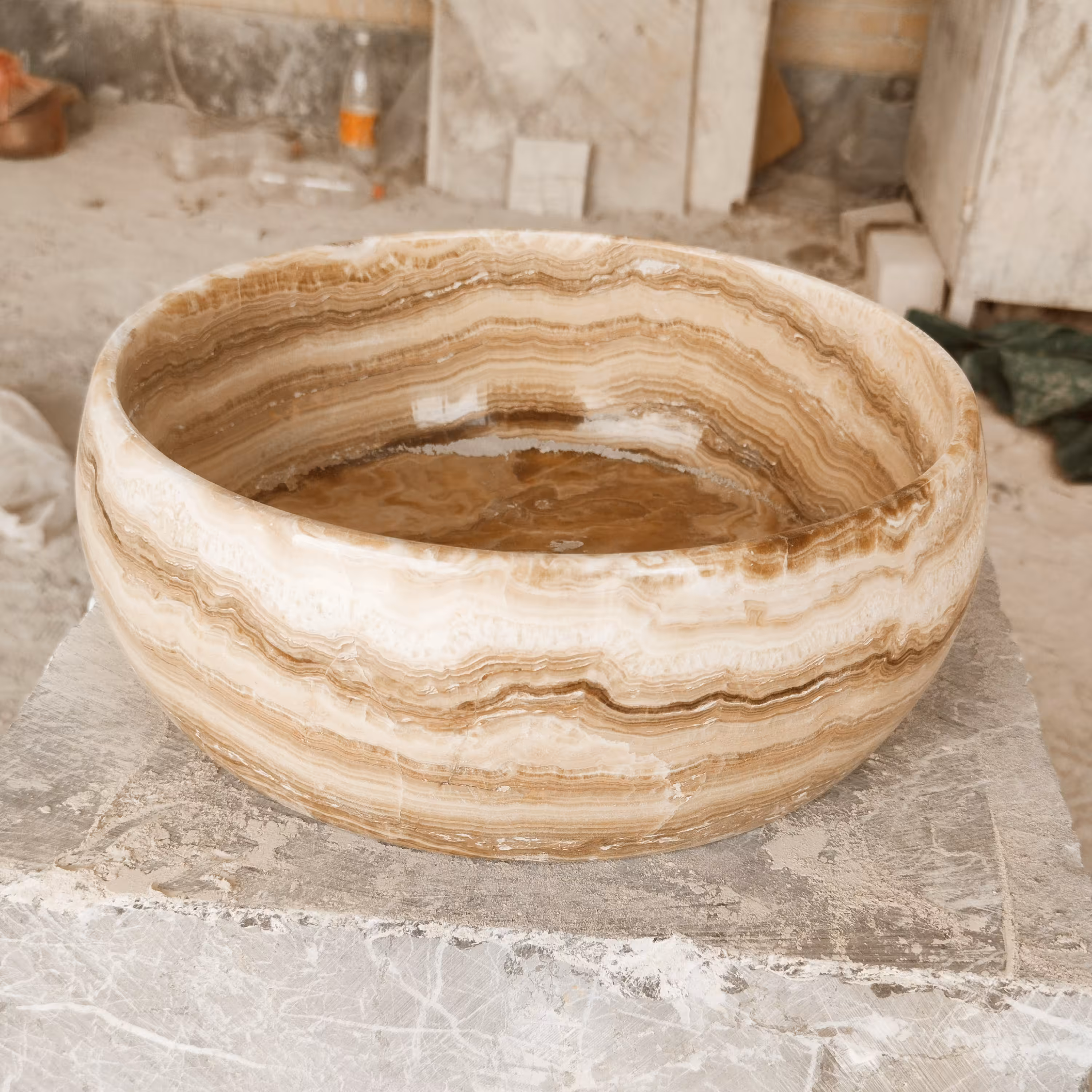 کاسه روکار سنگ مرمر 