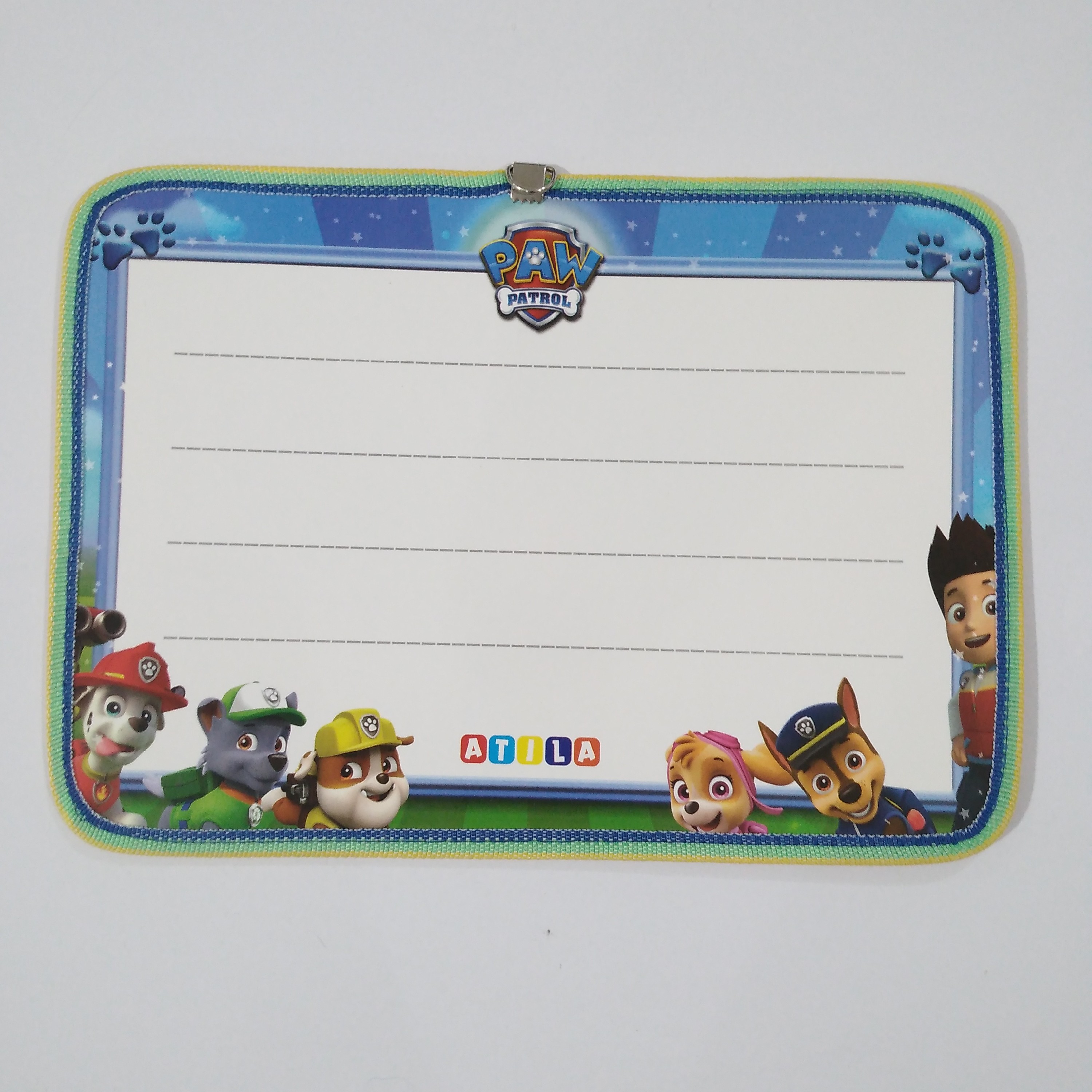 تخته وایت برد دو طرفه فانتزی 35 در 25 طرح سگ های نگهبان