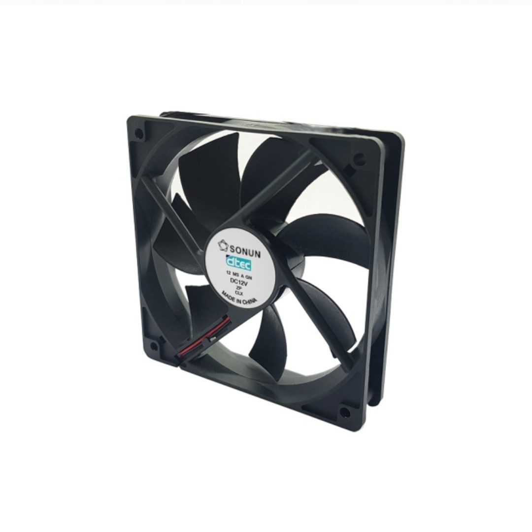 فن 12V دو سیمه سایز 12x12 دستگاه جوجه کشی (پس کرایه)