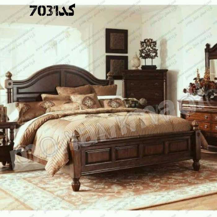 سرویس خواب چوبی اسپرت کد 7031 شامل تخت -پاتختی – دراور و قاب آینه