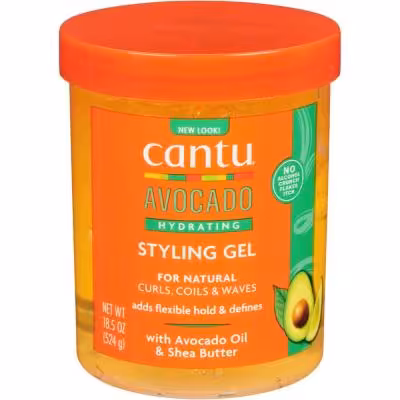 ژل استایلینگ حالت دهنده و آبرسان آووکادو مو فر کانتو Cantu Avocado Hyd