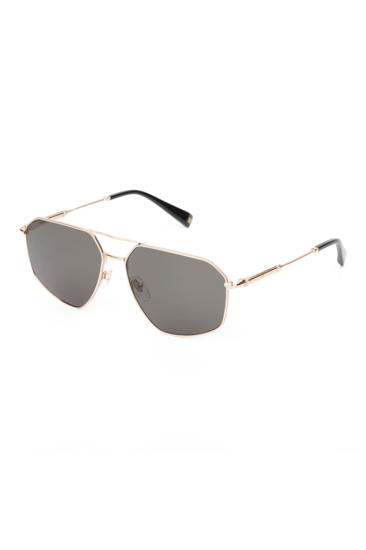 عینک آفتابی طلایی مردانه HM 1631 C1 طلای هندسی Hermossa